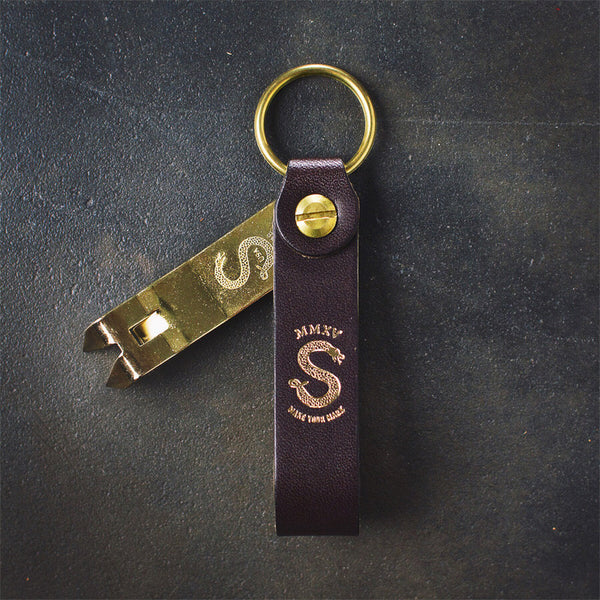 Anniversary Edition – Stout and Brass Snake Bite Keychain Bottle Opener