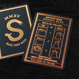 Snake Bite Bottle Opener Anniversary Edition Midnight Copper Letterpress Insert Card