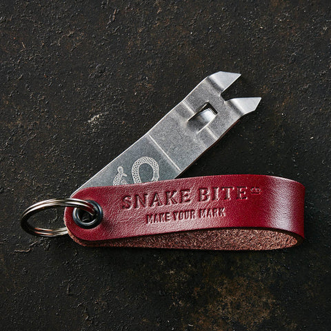Keychain bottle opener in red