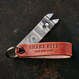 Keychain bottle opener in brown