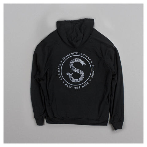 Logo sweatshirt hoodie in black