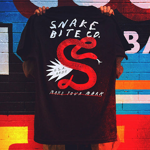 Tyler Gross x Snake Bite Brand Tee - Black 