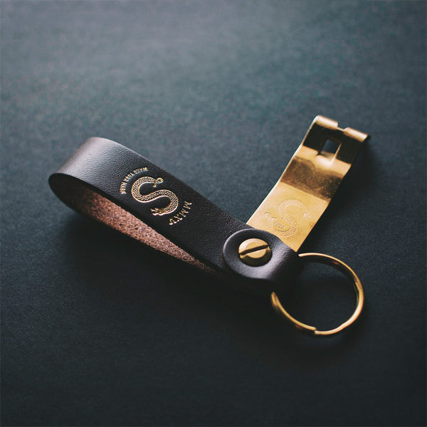 Personalized Anniversary Edition: Stout and Brass Custom Snake Bite Bottle Opener