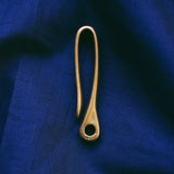 Snake Hook Solid Brass Key Loop Pocket Clip Keychain