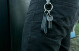 Key ring with bottle opener (black)