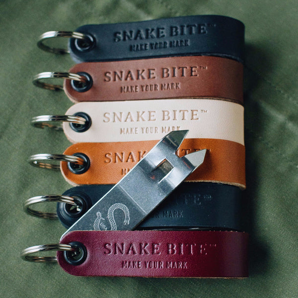 Six Pack Snake Bite Bottle Openers - You Choose Colors