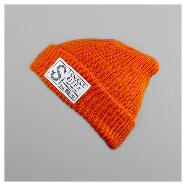 Snake Bite beanie knit cap (orange)