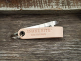 Key ring with bottle opener (natural off-white)